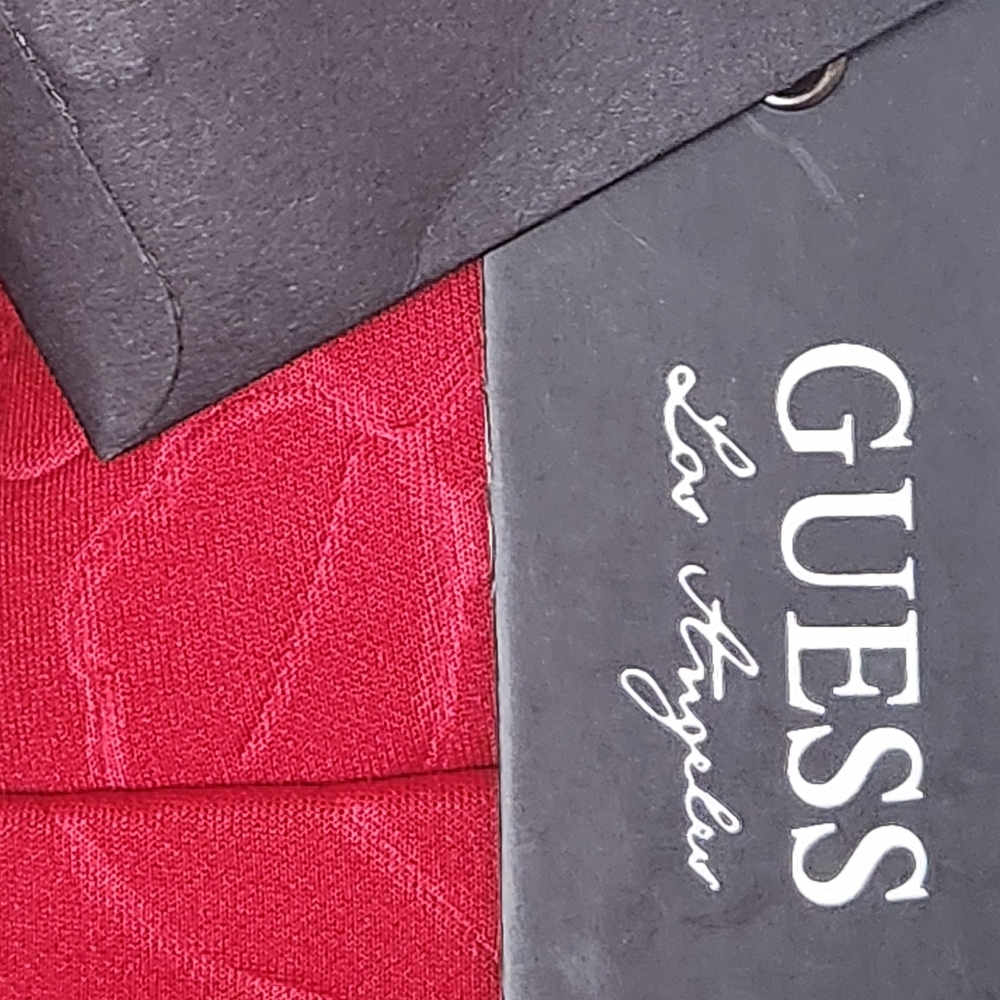 Guess Los Angeles Belle Crimson Valentines Day BodyCon Dress size 12 - Picture 9 of 16